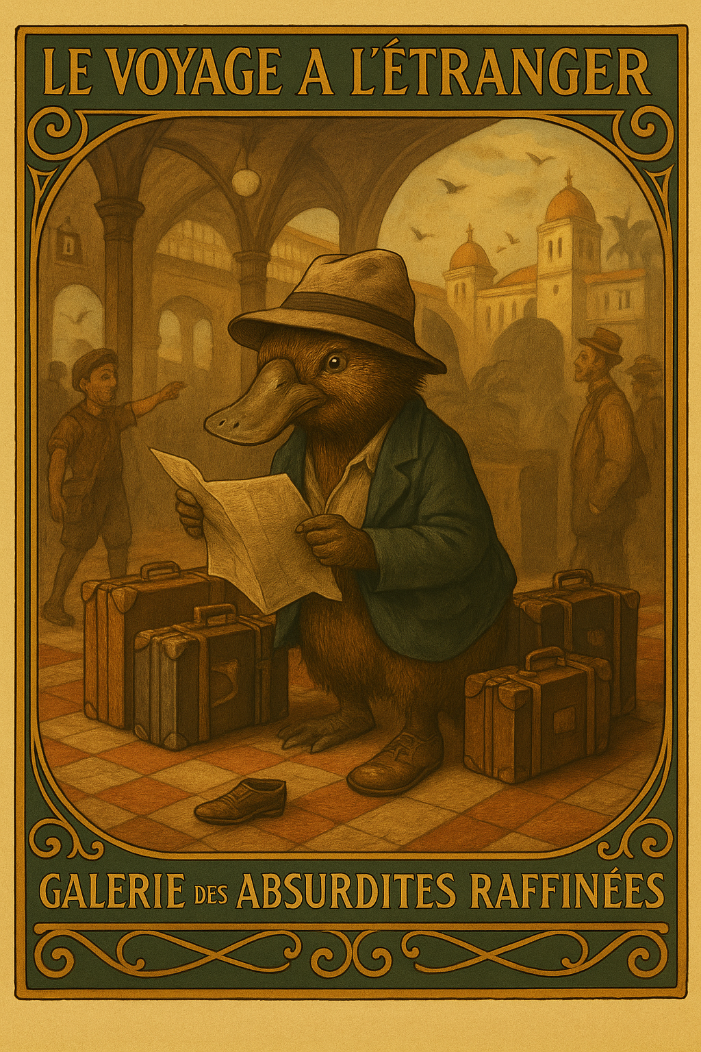 The Platypus at the Galerie des Absurdités Raffinées — Morocco